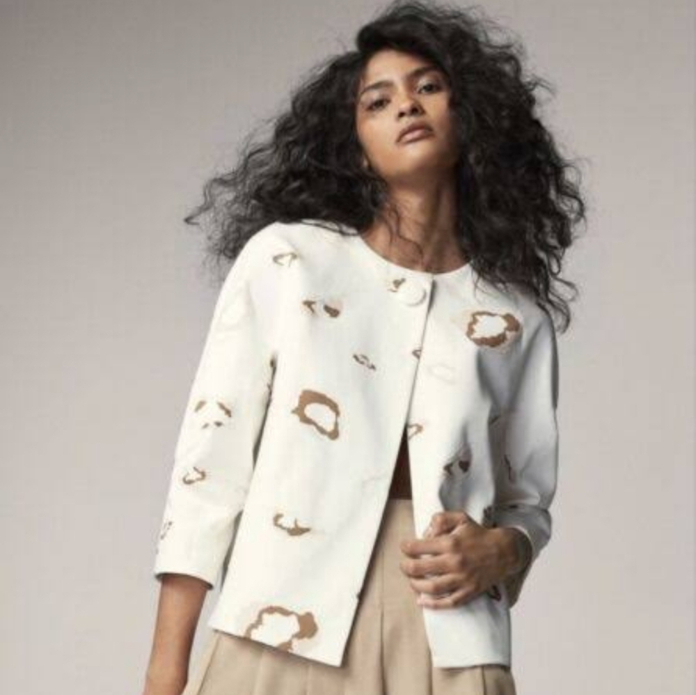 Massimo Dutti Trend Coat Cropped Jacket 6 NWT - Picture 2 of 9
